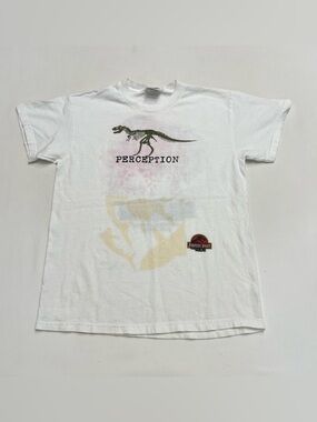 Vintage 90s Universal Studios Jurassic Park Ride T Shirt Kids Large T Rex